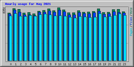 Hourly usage for May 2021